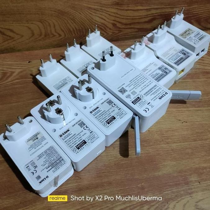 Paket Powerline Av2 D-Link Dhp-P610Av+W610Av Dlink Wifi Ac1200 Adapter New Stok