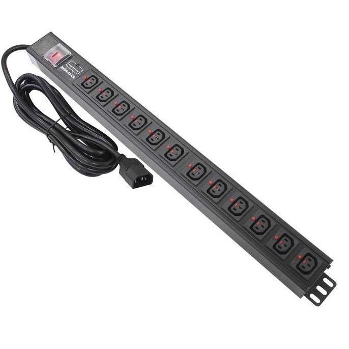 Pdu12E - Pdu 12 Outlet Europe Socket - Indorack New Stok