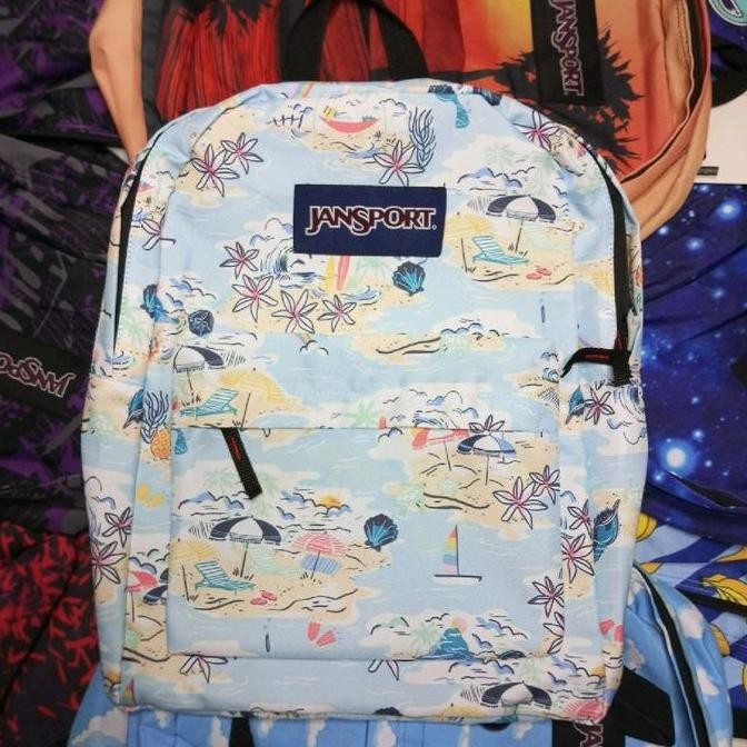 Koleksi Terbaru | Tas Ransel Jansport Motif Pulau Biru
