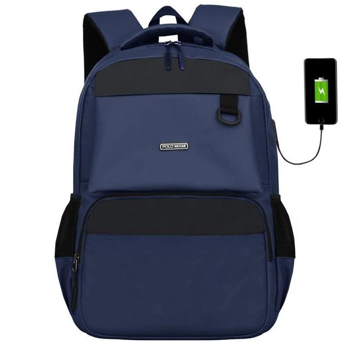 Koleksi Terbaru | [Juragan Tas] Polo Miami Tas Ransel Anti Air Tas Backpack Pria Wanita Style Korea 