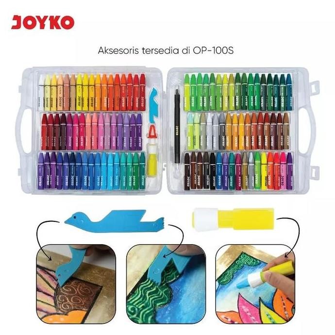 

Krayon | Crayon Joyko Oil Pastel 100 Warna Color