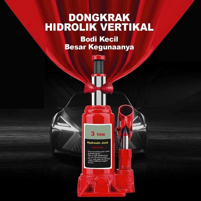 Terlaris Dongkrak Hidrolik Mobil / Truk Bentuk Botol Dongkrak Hidrolik 3-5 Ton Multifungsi - Dongkra