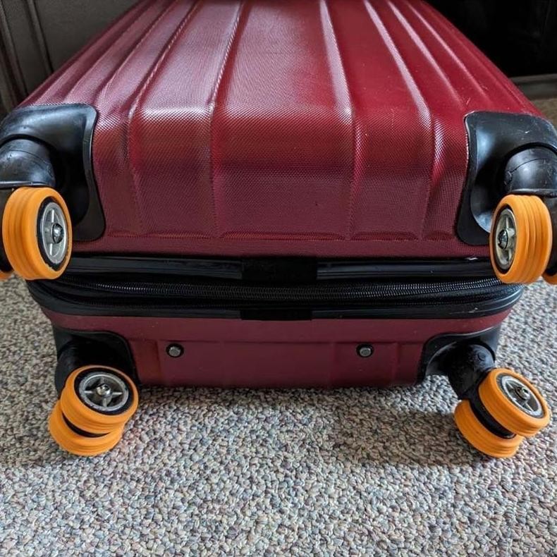 8pcs/set Pelindung Roda Koper / Silikon Pelindung Roda Koper Karet / Pelindung Roda Koper / Silikon 