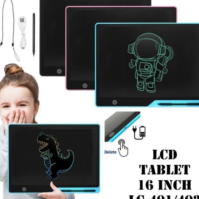 

Lcd Drawing Writing Tablet 16Inch Papan Tulis Anak Board Writing Pad