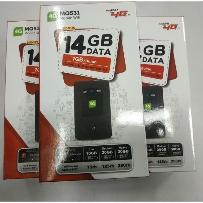 Mifi Modem Wifi 4G Mq531 Unlock All Gsm Free Telkomsel 14Gb New Stok