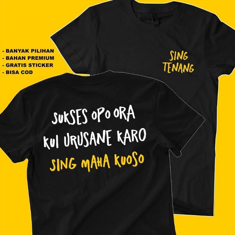 Promo Kaos Ndarboy Genk - Kaos Anak Lanang - Kaos Kata Kata Keren Distro Pria Wanita Combed 24S