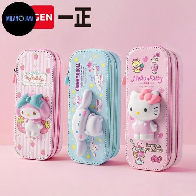 

Kotak Pensil Squishy Sanrio Ori Cinnamo Kuromi Case Tempat Alat Tulis Pulpen Sekolah Stationery Stiker tms