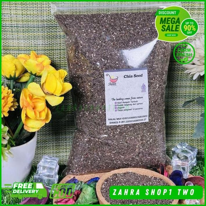 

BLACK CHIA SEED ORGANIC 1 KG KUALITAS TERBAIK BEST PRODUCT