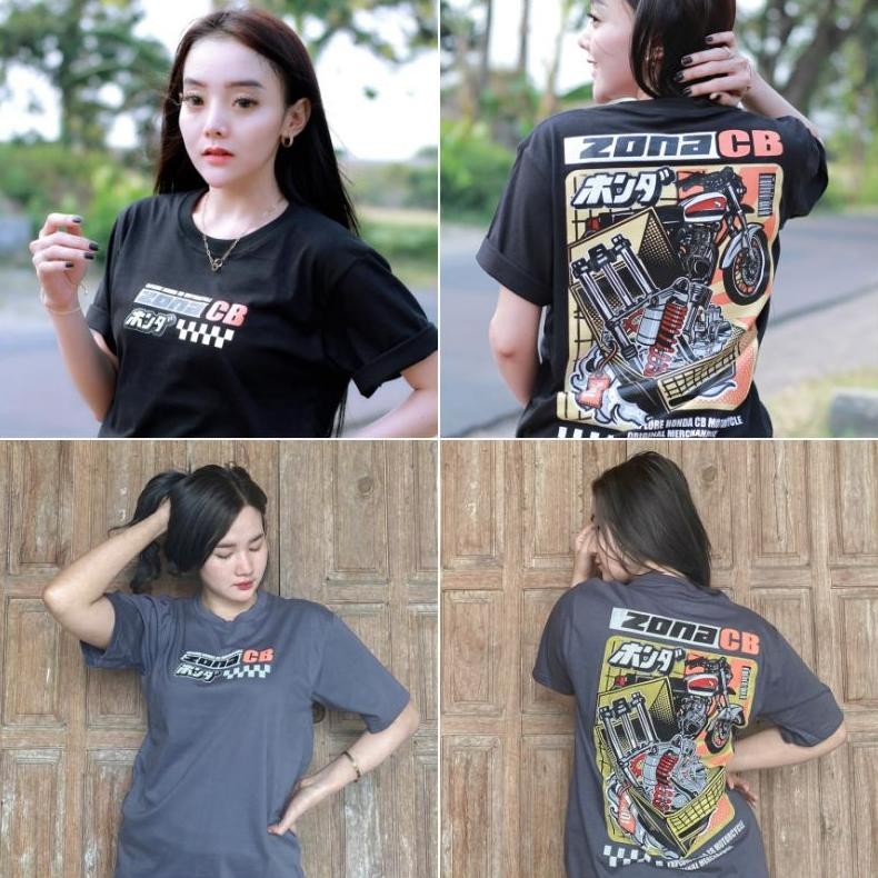 Promo Kaos Zona Cb Original Official Kaos Honda Cb Gl Megapro Gl100 Tiger Herex Indonesia Gank Squad