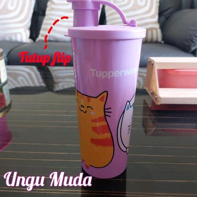 JH8 Tupperware  Bear Tumbler 470 ml cat tumbler 470 ml tumbker anak tumbler sekolah tumbler lucu tum