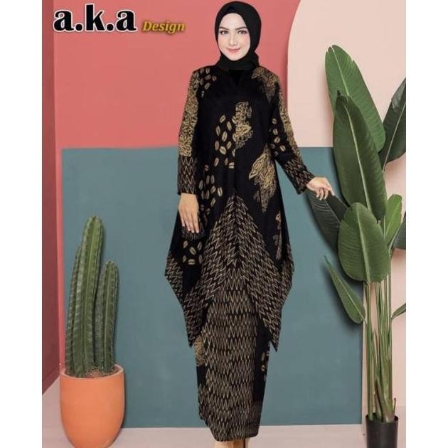 New Produk Setelan Batik Aka Viscose Sutra Super Mewah- Kebaya Traditional Terbaru Leona Fashion Sto