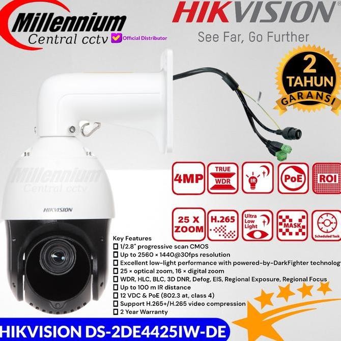 PTZ HIKVISION DS-2DE4425IW-DE 4MP IP CAMERA CCTV OUTDOOR 25X ZOOM