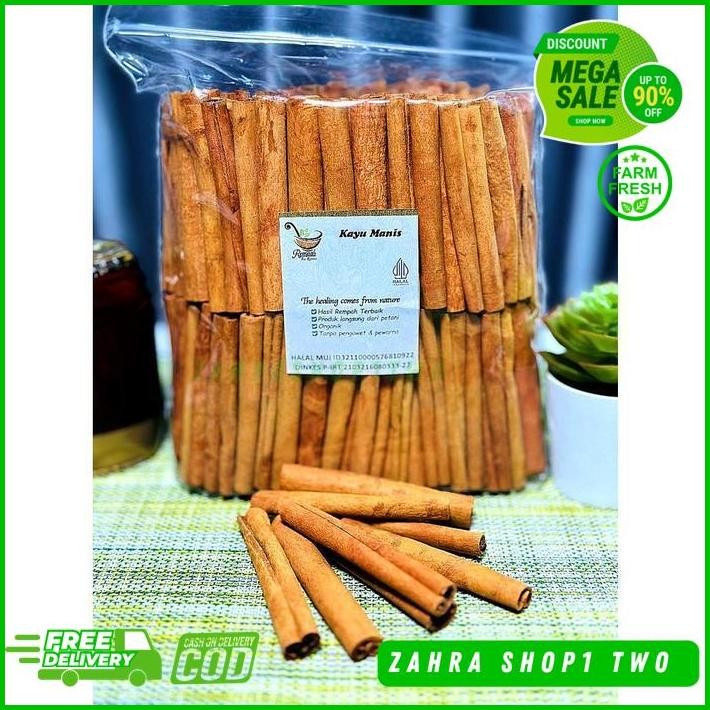 

KAYU MANIS BATANG 8CM 500 GRAM - REMPAH BU RISMA KUALITAS TERBAIK