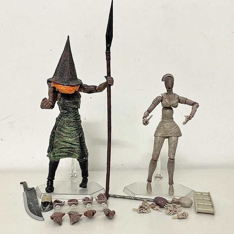 Anime Silent Hill 2 Figure Figma SP055 Sp061 Red Pyramd Thing Bubble Head Nurse Action Figure Toy De