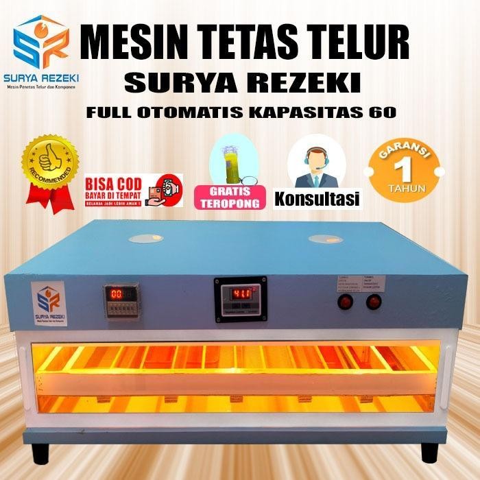 Mesin Tetas Telur Full Otomatis Kapasitas 60 Telur Mesin Penetas Telur Original Dan Terpercaya