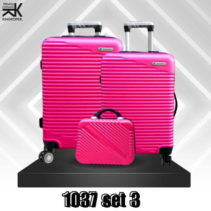 PREMIUM (READY) terjamin Koper Set 3 Polo Genneva ukuran bagasi-3in1-kabin-tas travel-koper baju-mur