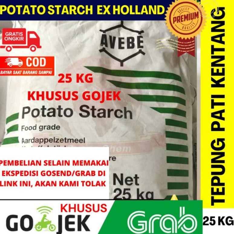 

Potato Starch Avebe Khusus GoseNd 25 Kg Import Ex Holland/ Tepung Pati Kentang SV13