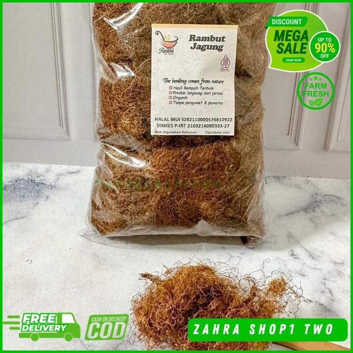 

RAMBUT JAGUNG KERING ZEA MAYS 500 GRAM - REMPAH BU RISMA TERJAMIN BEST