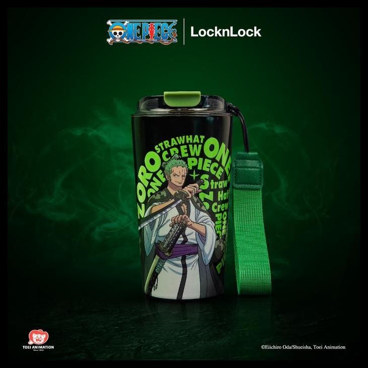 Locknlock Glow In The Dark Cafe Tumbler 500Ml One Piece Edition - Roronoa Zoro Terlaris