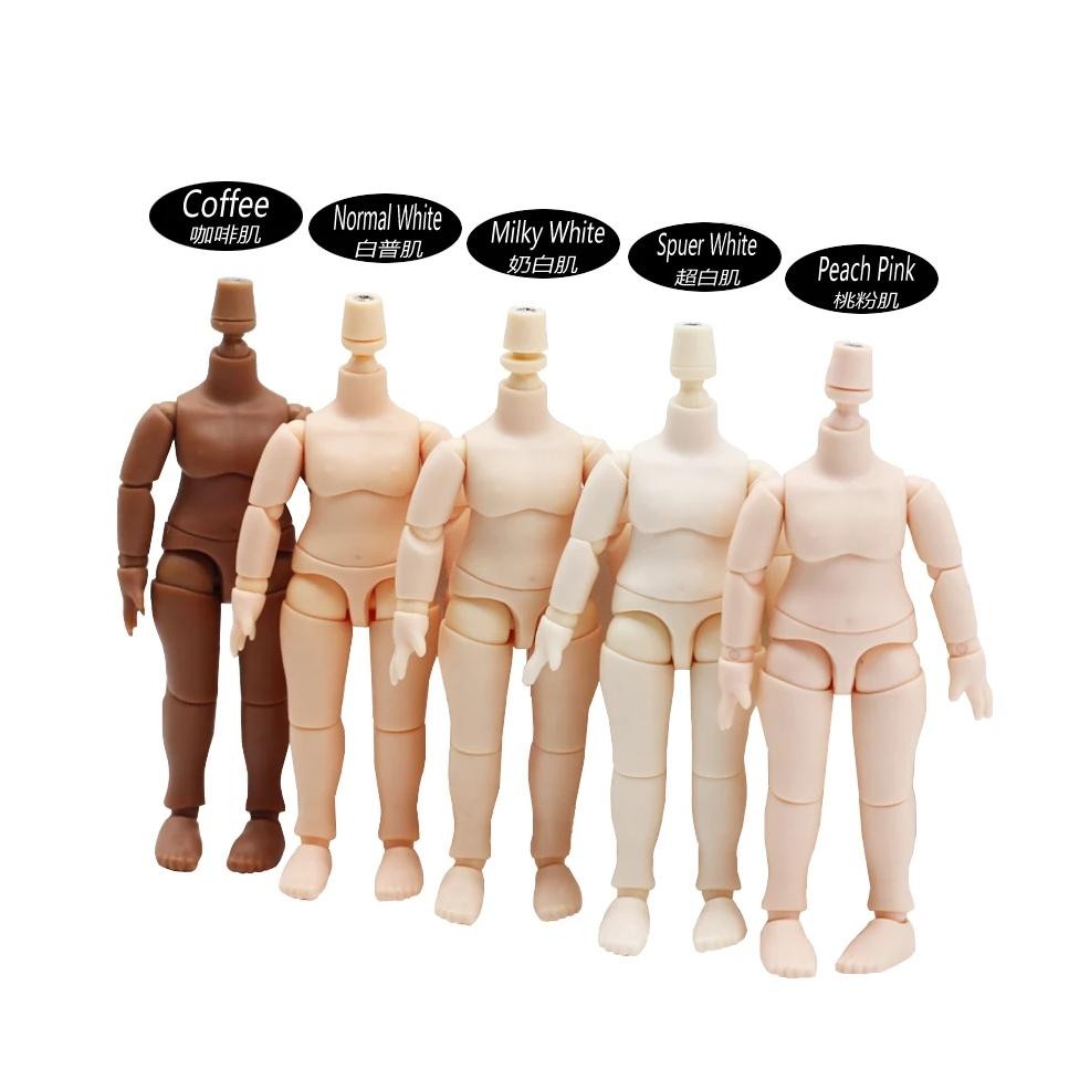 obitsu 11CM Doll toys DOD body Suitable For GSC Head Ob11 1/12 BJD Doll Body Spherical Joint Toy Han