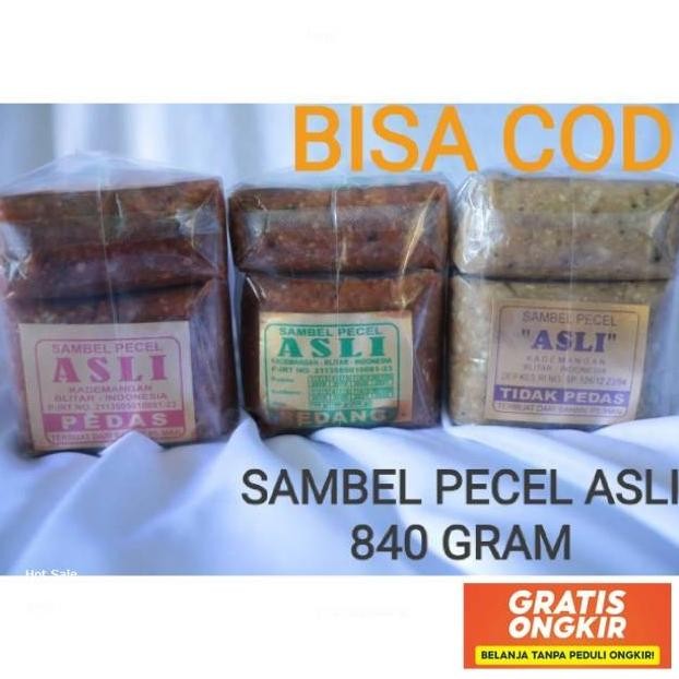 

Sambel Pecel Asli Blitar 840 Gram Stok Baru