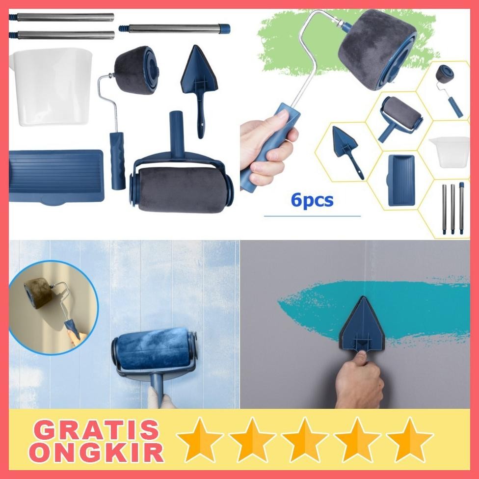 Kuas Cat Tembok Paint Runner Pro Roller Set Peralatan Lengkap Mengecat - Smart Paint Brush Roller Al