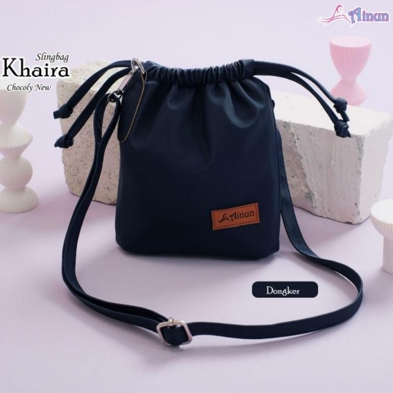 {Salt} Ummi Hijab - Tas Selempang Serut Khaira By Ainun Bahan Chocoly Waterproof Fgk-24