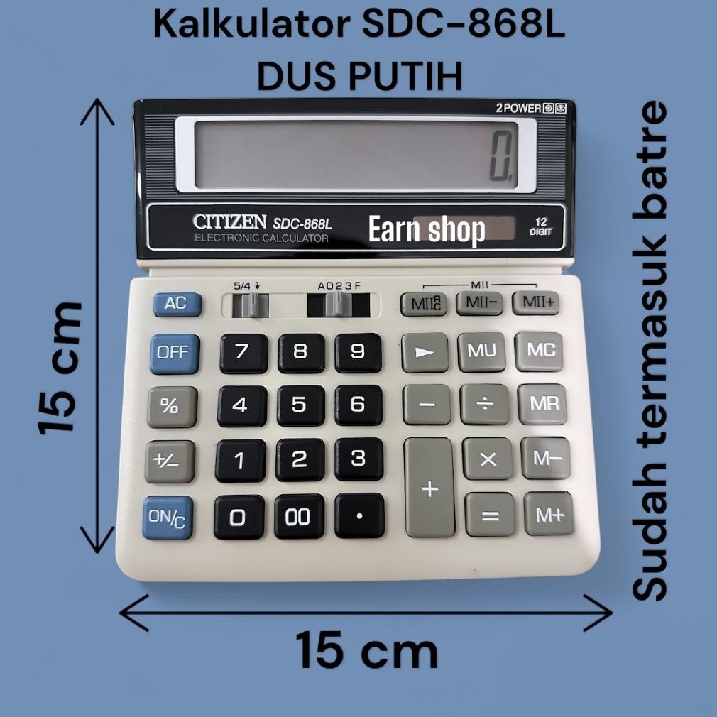 

Calculator Citizen SDC-868L 12 Digit - Kalkulator Desktop Meja Kantor SDC 868L
