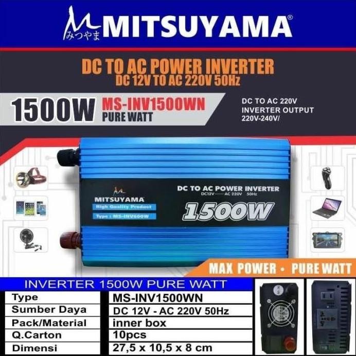 Suoer Mitsuyama pure sine wave inverter 1500 watt / PSW inverter 1500w