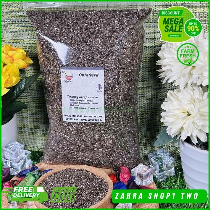 

BLACK CHIA SEED MEXICO ORGANIC DIJAMIN GRATIS ONGKIR