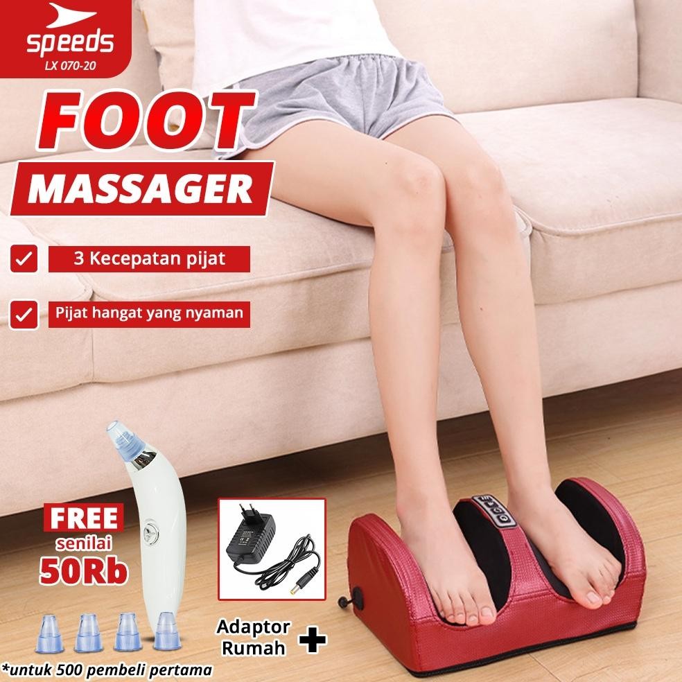 Pijat Kaki Alat Terapi Kneading Foot Calf Refleksi Kesehatan Elektrik Massage Getar 070-20