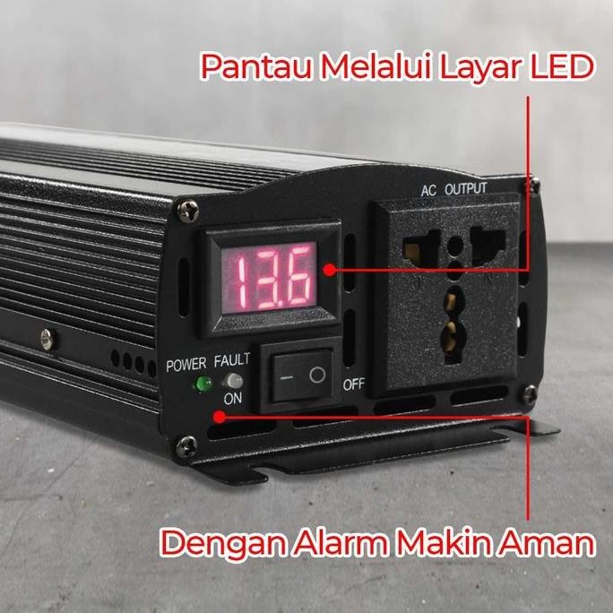 Power Inverter 2000 Watt Pure Sine Wave DC 12V AC 220V SUNYIMA PSW