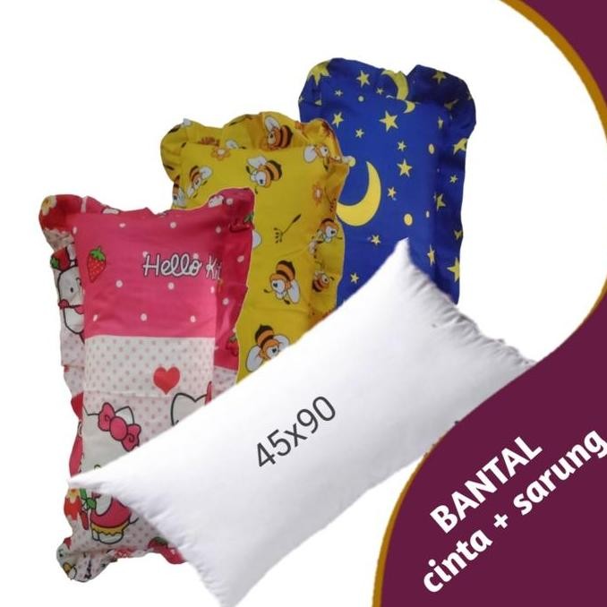Bantal Cinta Sarung cinta Jumbo 45x90 motif karakter