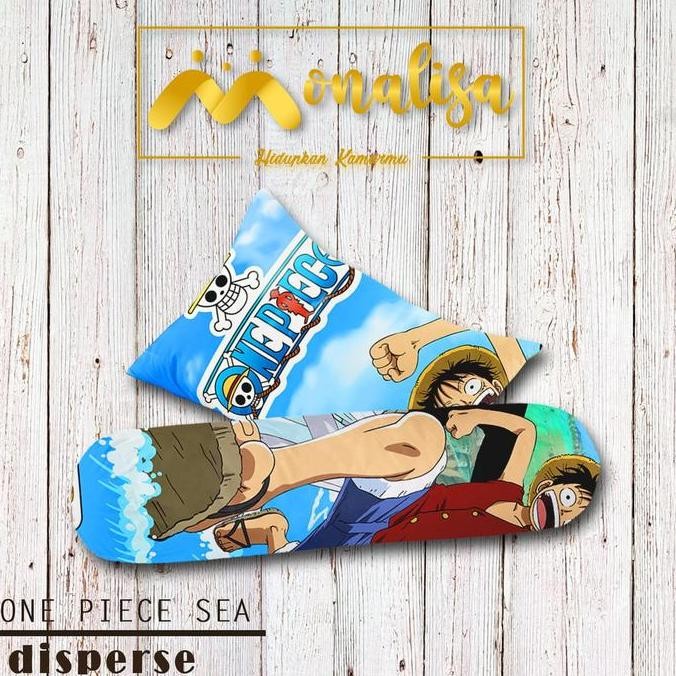 Sarung bantal guling motif anime one piece sea