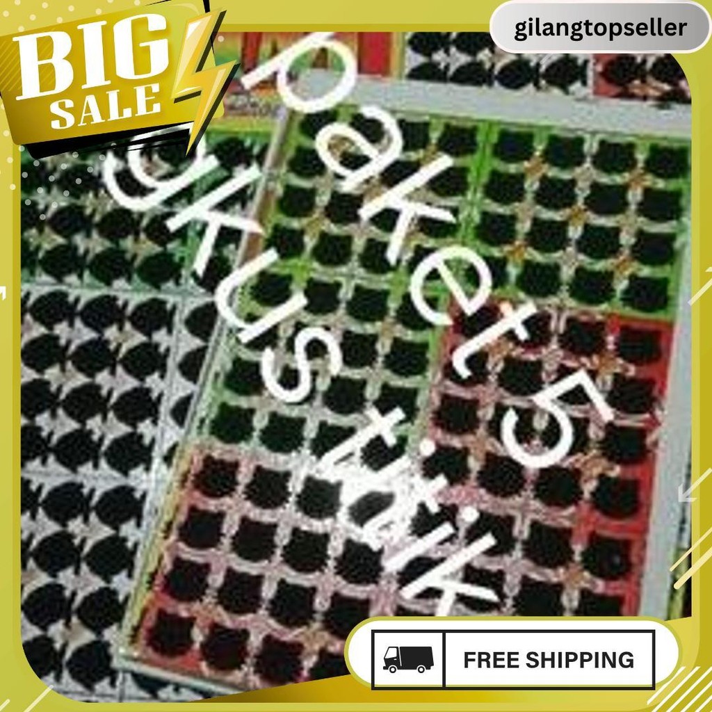 Paket 5 Pak Lhm Titik 16 Gosokan Bom Tengkorak Belakang Warna Hitam Sudah Di Potong Potong Termurah