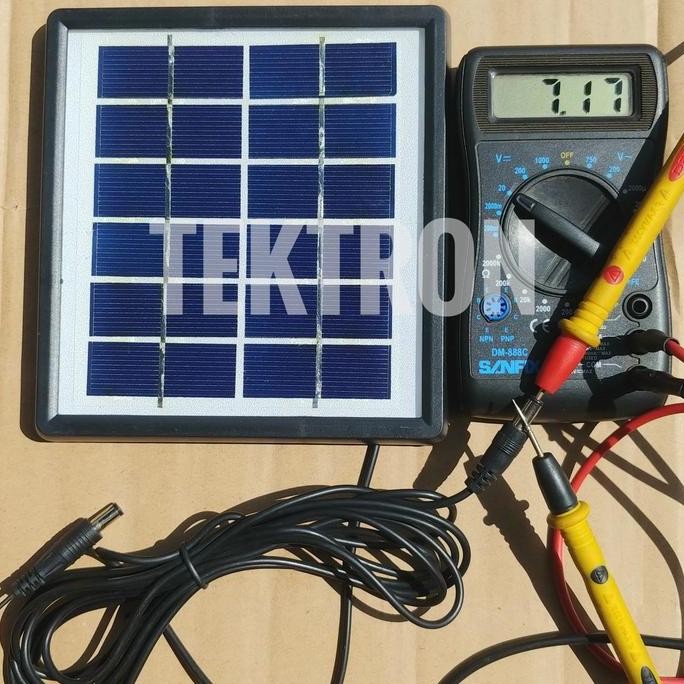 Solar Cell Panel 7.2VDC 250mA Charger 18650 Panel Surya 7.2V 0.25A