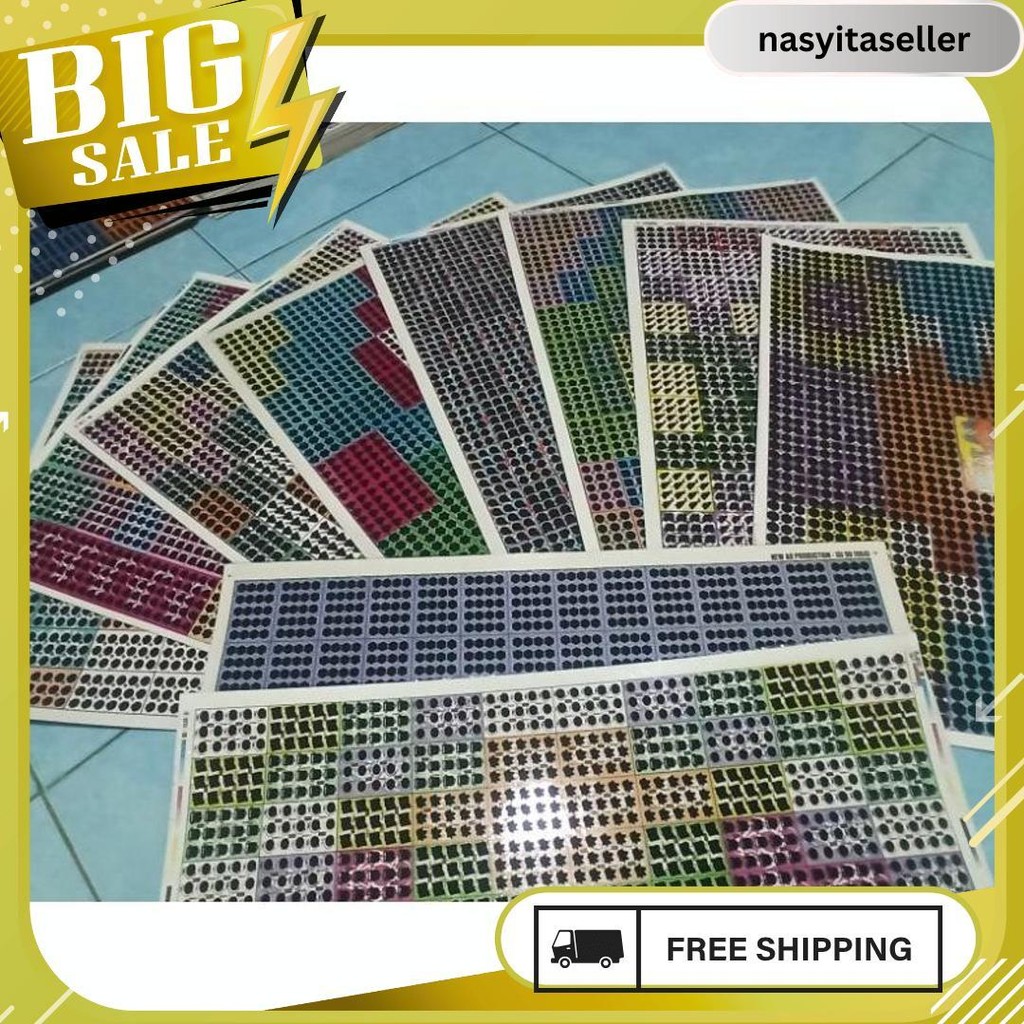 Gosok Bom 15 16 18 20 Titik Motif Campur / Mainan Gesekan Bom Rendstoreid 2 Gratis Ongkir