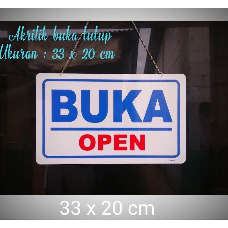 

JH8 Akrilik sign board buka tutup / acrylic open closed