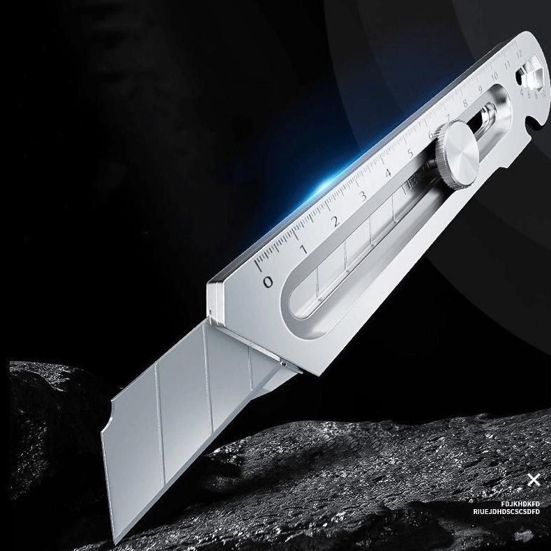 

JH8 COD6in1 Cutter Pisau 18mm Cutter Besi Stainless Besar 10pc Pisau Set Cutter Pisau Pemotong Kertas