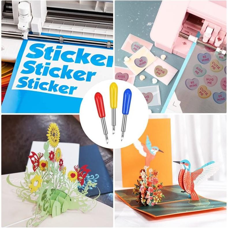 

JH8 50pcs Mata Pisau Cutting Sticker Roland 30/45/60 Derajat Roland Blade Roland Cricut Cutting Plotter Vinyl Cutter