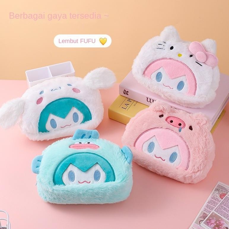 

JH8 Tas pena MIKU yang baru, kapasitas besar, kotak pensil