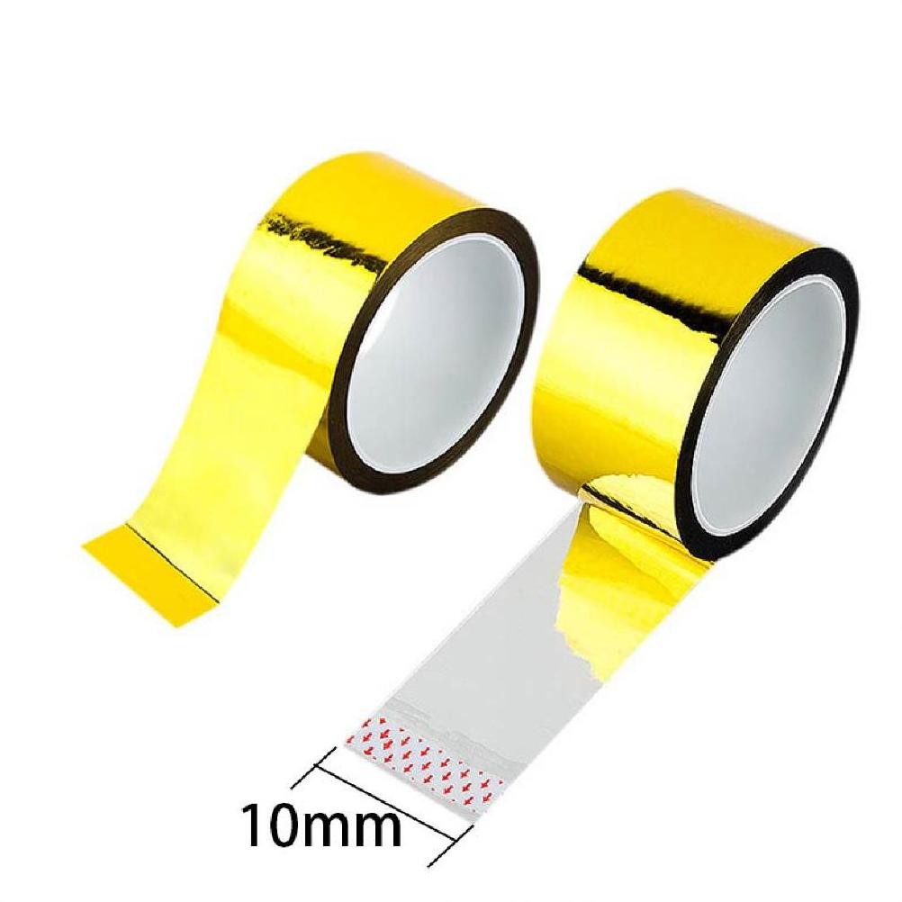 

JH8 50m Washi Tape Gold Tape Aesthetic Selotip Warna Untuk Diy Scrapbook/Dekor Party/Kantor Dekorasi