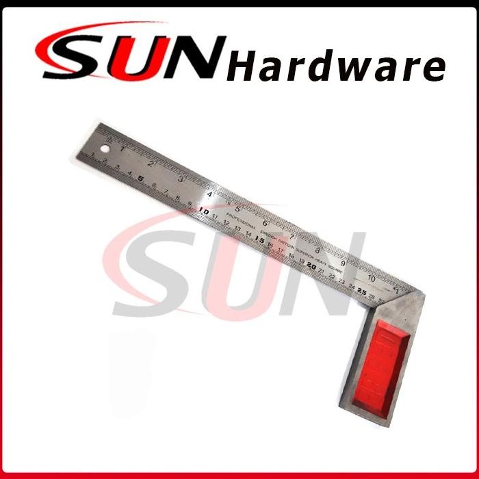 

JH8 Penggaris Siku Tukang 30 Cm Stainless Pasekon Pengaris Angle Square
