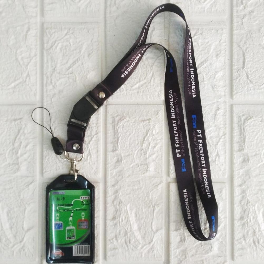 

JH8 Lanyard Tali Gantungan ID Card PT FREEPORT Free Strap Gantungan HP/Flashdisk