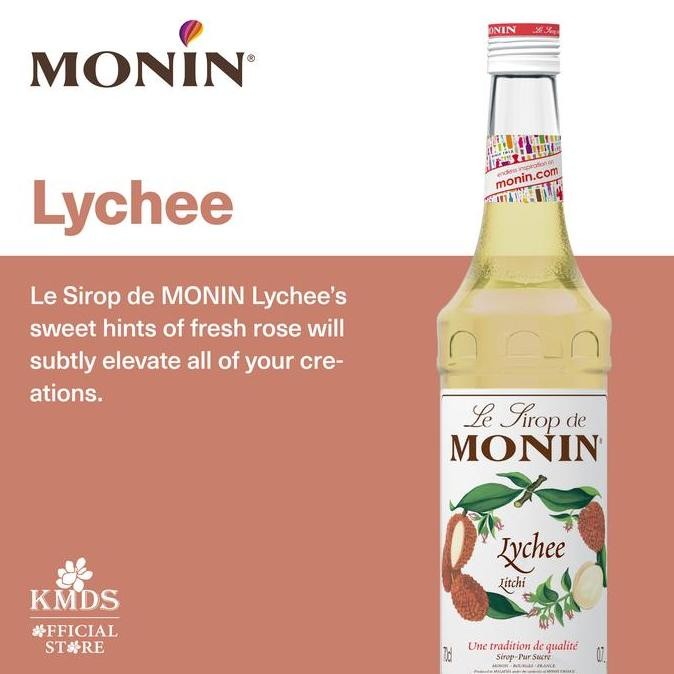 

Monin Lychee Syrup 70 Cl 700 Ml