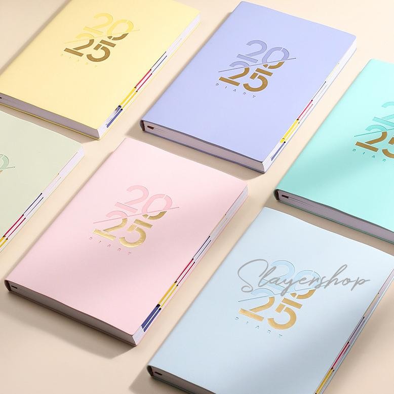 

JH8 Agenda Notebook daily 2025 Planner Notepad Diary Stationery schoolsupplies 100 gsm English version