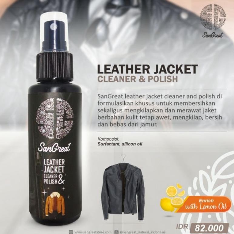 HJK SanGreat Leather Jacket Cleaner and Polish - Pembersih, Perawat dan Pengkilap Jaket Kulit 100ml