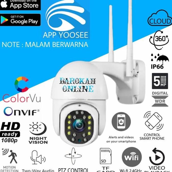 IP CAM CCTV OUTDOOR 5MP YOOSEE WIFI KAMERA IP PTZ SPPED DOME YOOSEE