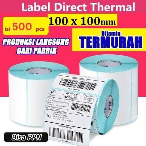 

JH8 LABEL STICKER THERMAL 100 X 100 BARCODE 100X100