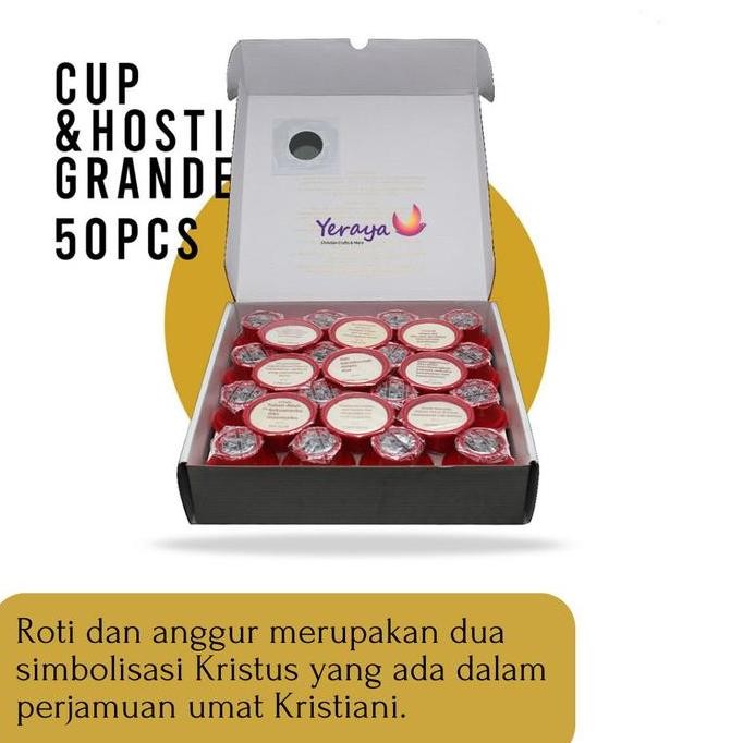 

Roti Perjamuan Hosti Ayat + Anggur Cup Minuman Rasa Perjamuan Kudus SS